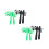 4Pcs Durable Kids Skipping Ropes Plastic Material Exercise Jump Ropes 5