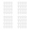 80Sets White Invisible Picture Hooks Plastic Reusable Wall Hanging Kit 6