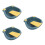 3Pcs Dark Blue Plastic Laundry Buckets with Washboard for Home Use 9