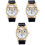 3Pièces Enfants Quartz Noir Bracelet PU Design Chat 8