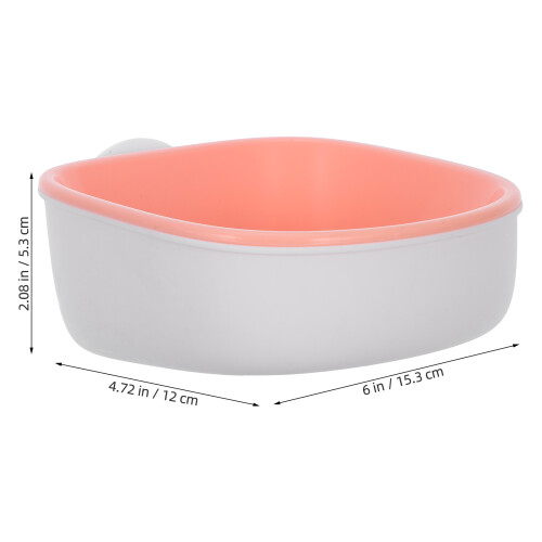 2Pcs Stylish Hanging Pet Feeder Bowls ABS Material for Small Cage Pets 1