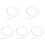 5Pcs Silicone Breast Pump Flange Inserts and Hose 4