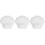 3Pièces Oreillers Blancs Légers Mousse Support Spa 4