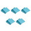 5Pcs Tinplate Tin Boxes Sky-Blue Large Capacity for Candy and Presents 9