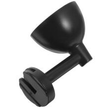 3Pcs Metal Magnetic Key Hooks Black Adhesive Wall Mounted Coat Holders