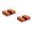 2Pcs Brown Wooden Storage Organizer Kitchen Board Holder Rack 6