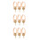 9Pcs Metal Erhu Tuning Accessories String Adjuster Gold 10