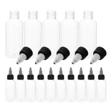 75Pcs Clear Plastic Needle Tip Bottles for Accurate Paint Dispensing