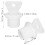 4Pcs White PP Hot Water Bottle Stoppers Leakproof Replacement Caps 4