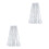 2Pcs Silver Creative Sequin Cape Hooded Cloak for Halloween Parties 7