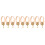 9Pcs Metal Erhu Tuning Accessories String Adjuster Gold 5