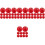 50Pcs Red Plastic Machine Handle with Copper Core for Replacement 5