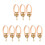 9Pcs Metal Erhu Tuning Accessories String Adjuster Gold 4