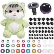 300Sets Assorted Size Plastic Safety Eyes for Handmade Dolls and Toys