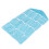 2Pcs 16 Pocket Blue Hanging Storage Organizer for Socks and Bras 3