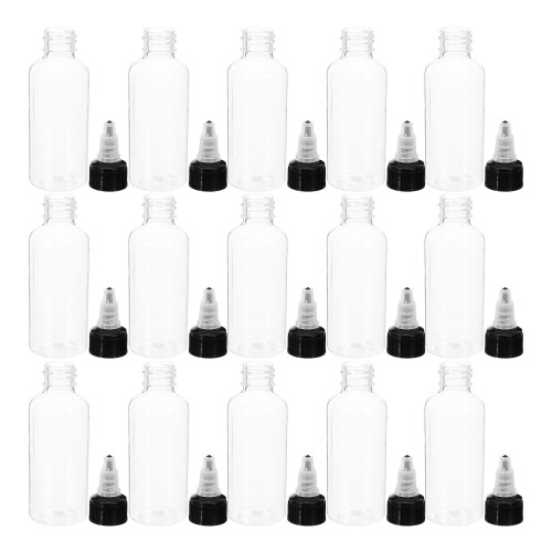 75Pcs Clear Plastic Needle Tip Bottles for Accurate Paint Dispensing 1