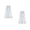2Pcs Silver Creative Sequin Cape Hooded Cloak for Halloween Parties 6