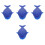4Pcs Silicone Baby Scrubber Dark Blue Gentle Bath Tool 3