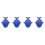 4Pcs Silicone Baby Scrubber Dark Blue Gentle Bath Tool 4