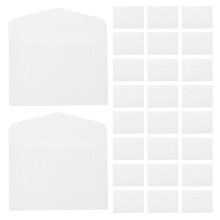 200Pcs White Kraft Paper Envelopes Compact Card Envelopes for Business