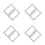 8Pcs White Silicone Electrical Outlet Covers Decorative Wall Plate 7
