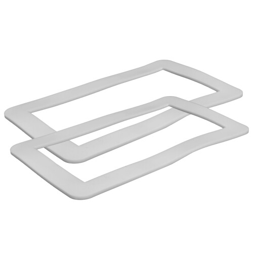 8Pcs White Silicone Electrical Outlet Covers Decorative Wall Plate 2