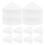 60Pcs White Latex Makeup Triangle for Loose & Pressed Powder Use 2