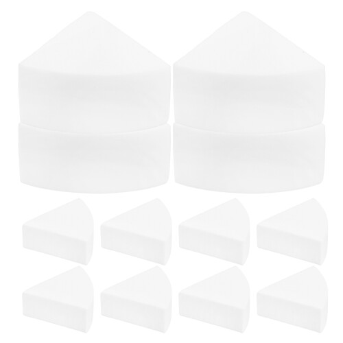 60Pcs White Latex Makeup Triangle for Loose & Pressed Powder Use 1
