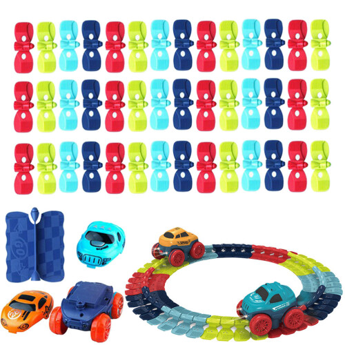 2Sets Small Rail Car Toy for Kids Creative Home Playset 2
