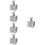 5Stk Baby Organizer Silberfarben Tragbar & 6