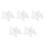 60Pcs White Latex Makeup Triangle for Loose & Pressed Powder Use 7