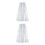 2Pcs Silver Creative Sequin Cape Hooded Cloak for Halloween Parties 8