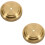 2Pcs Copper Round Table Lamp Base Metal Solid DIY Lamp Stand Gold 7