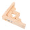 3Pcs Decorative Wooden Triangle Brackets for Floating Shelf Support 1