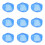 50Pcs Universal Fit Blue Nonwoven Sweat Absorbing Inner Liners 3