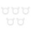 5Pcs White Plastic Ice Cream Machine Nozzle Caps for Easy Installation 5