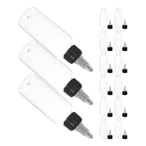 75Pcs Clear Plastic Needle Tip Bottles for Accurate Paint Dispensing 2