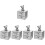 5Stk Baby Organizer Silberfarben Tragbar & 5