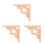 3Pcs Decorative Wooden Triangle Brackets for Floating Shelf Support 6