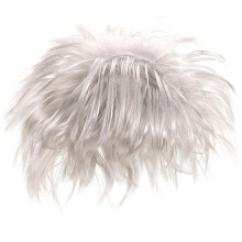 3Pcs Synthetic White Halloween Wig Punk Rock Rocker Costume for Men