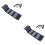 2Sets Foldable Solar Panel Charger 15W Black Portable USB Car Charger 7