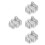 360Pcs Multifunctional Plastic Baby Booties Shoe Form Holder Display 9