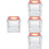 4Pcs Simple Lockable Transparent Raffle Box for Office Vote Storage 8