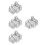 360Pcs Multifunctional Plastic Baby Booties Shoe Form Holder Display 7
