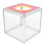 4Pcs Simple Lockable Transparent Raffle Box for Office Vote Storage 1