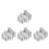 360Pcs Multifunctional Plastic Baby Booties Shoe Form Holder Display 5