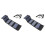 2Sets Foldable Solar Panel Charger 15W Black Portable USB Car Charger 3