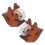 8Pcs Compact Wood Tape Holder Squirrel Desktop Dispenser for Office 2