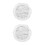 2Pcs Elastic Fitted Transparent PVC Round Tablecloth Waterproof Cover 8