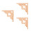 3Pcs Decorative Wooden Triangle Brackets for Floating Shelf Support 7